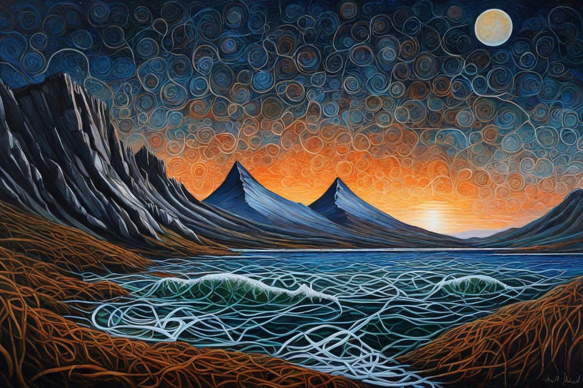 Moon over the Black Peaks