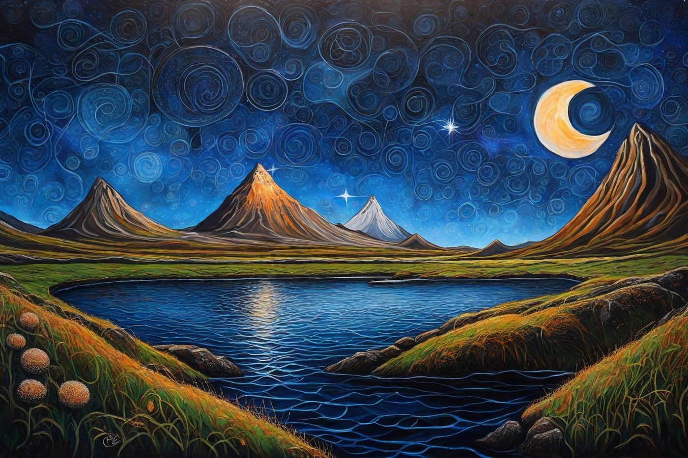 Crescent over the Valley