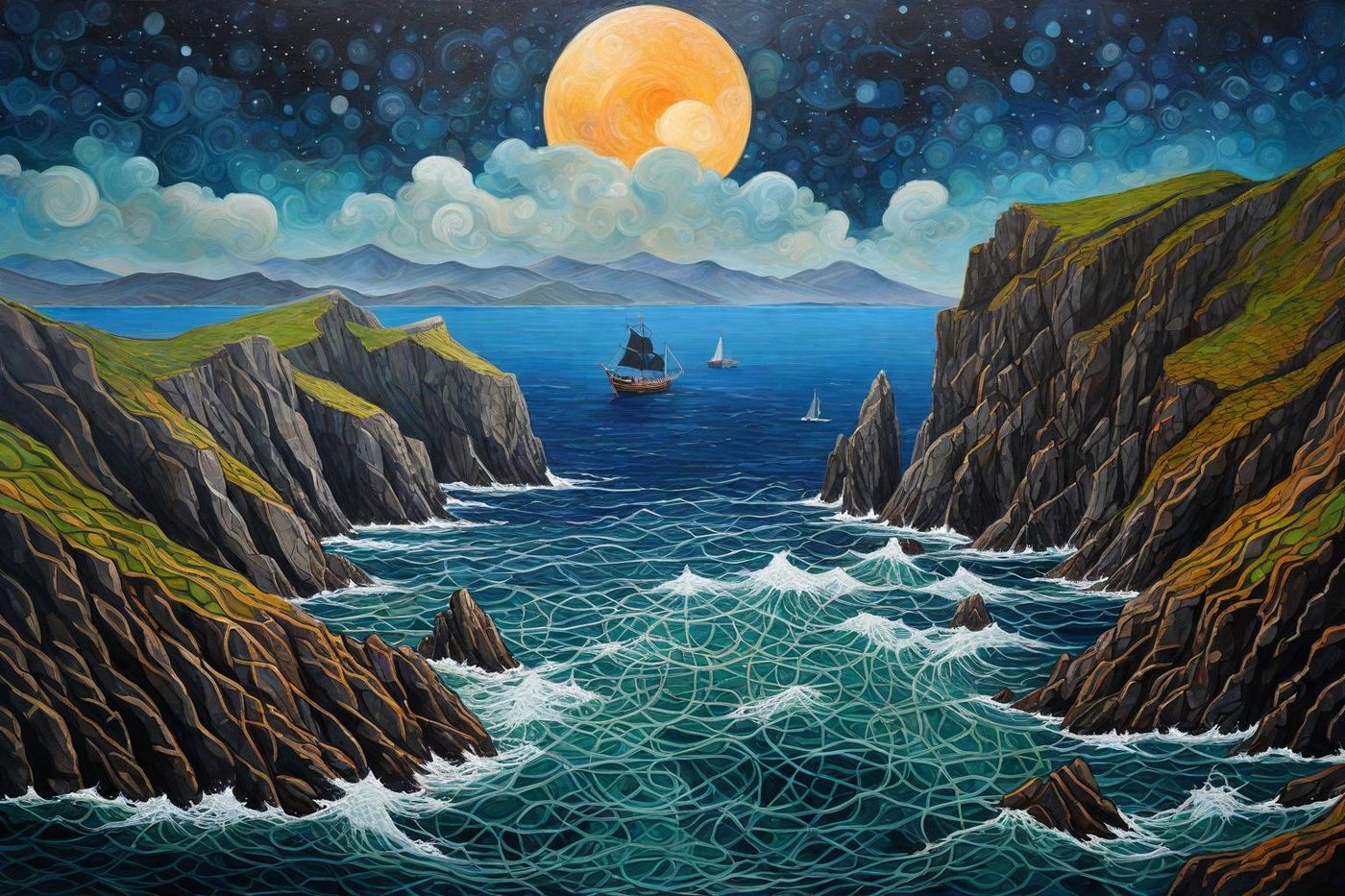 Moon over the Narrows