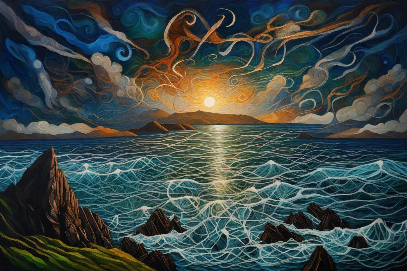 Moonpath on the Sea