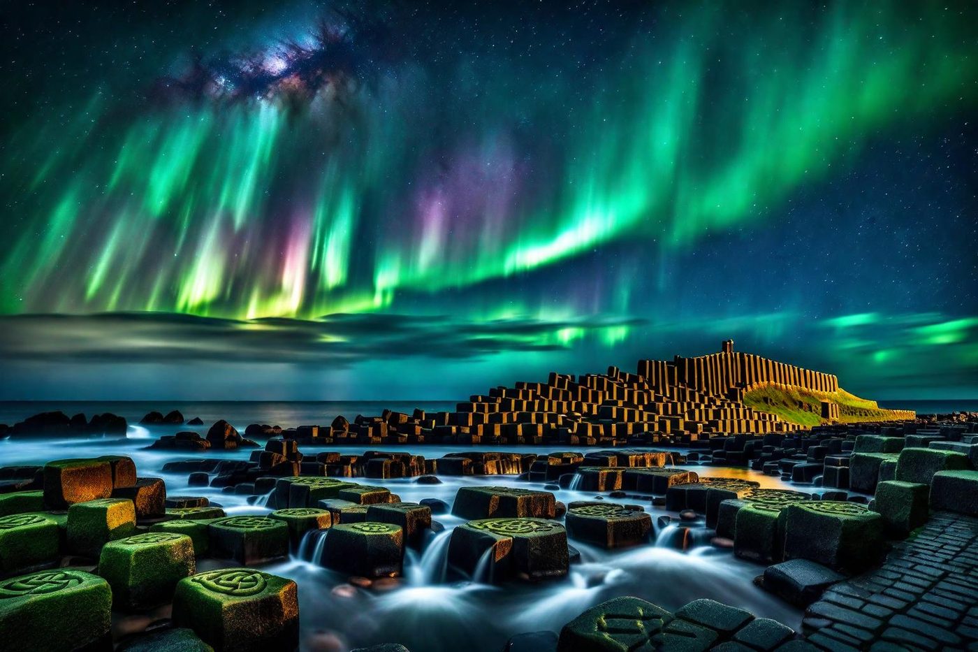 Northern Lights over the Causeway