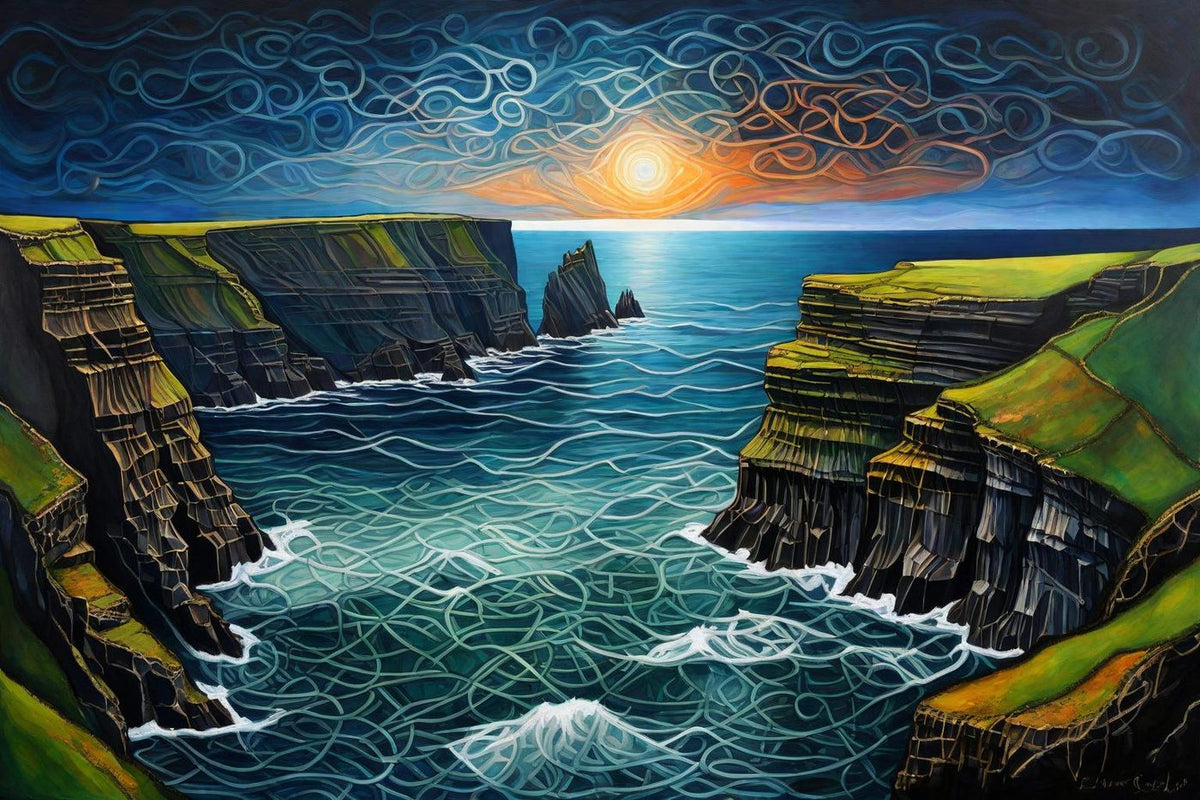 The Edge of Ireland shown in a black frame
