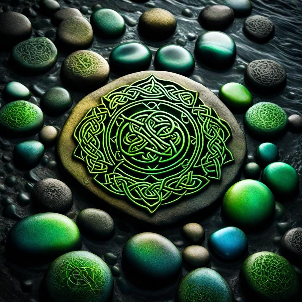 The Emerald Seal shown in a black frame