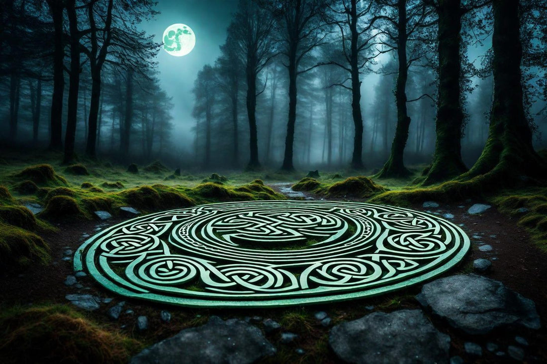 The Forest Circle shown at A4 scale in a room