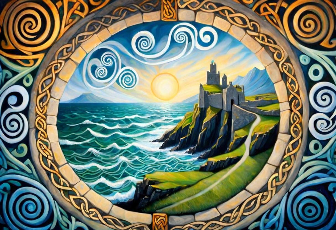 The Island in the Circle shown at A4 scale in a room