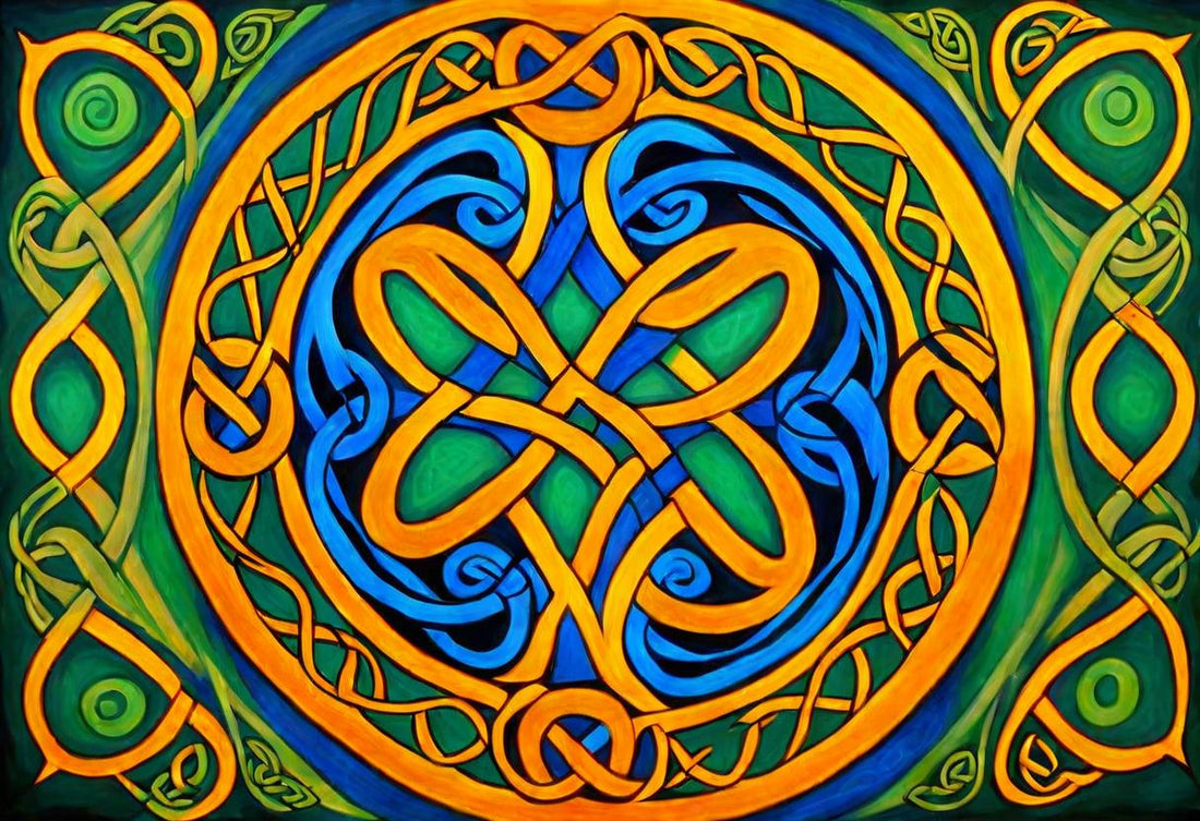 The Blue Clover shown at A4 scale in a room