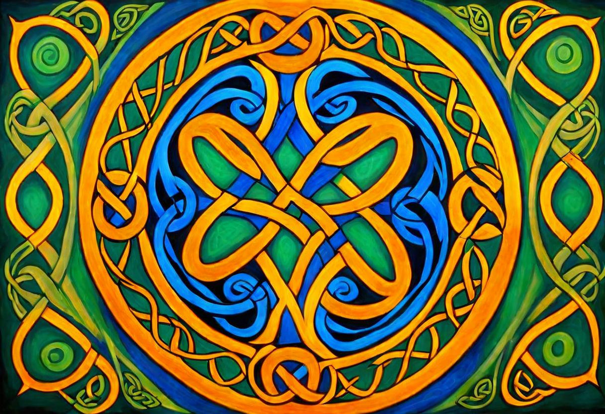 The Blue Clover shown in a black frame