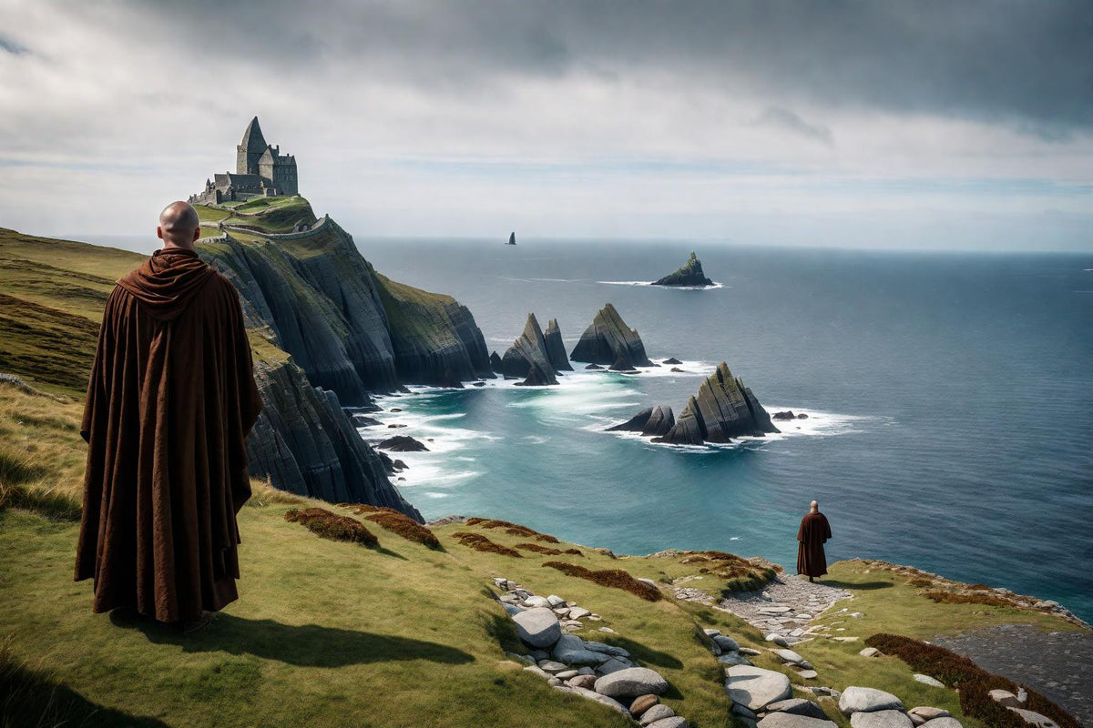 The Distant Sanctuary shown in a black frame