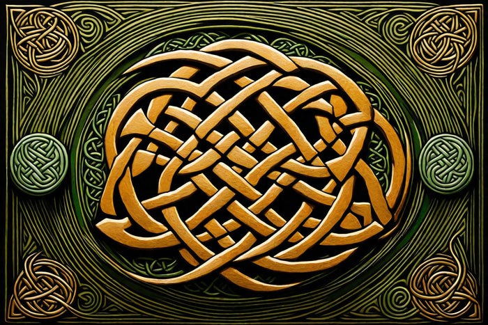 The Golden Weave — A4 Art Print