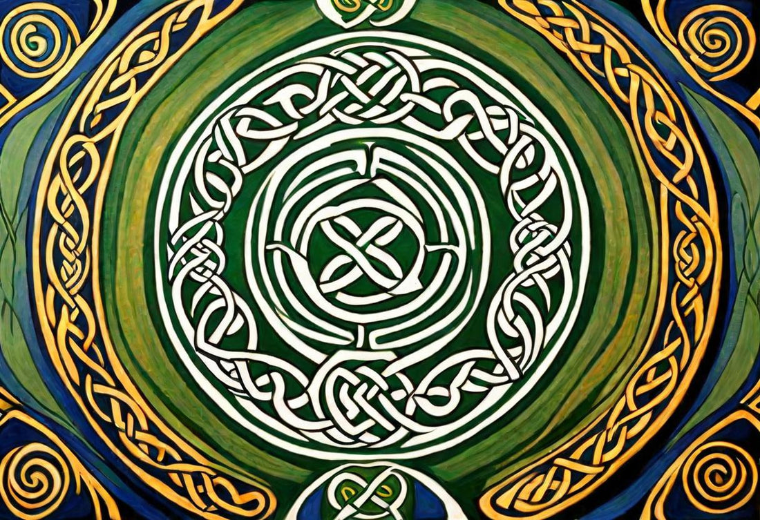 The Green Emblem shown at A4 scale in a room