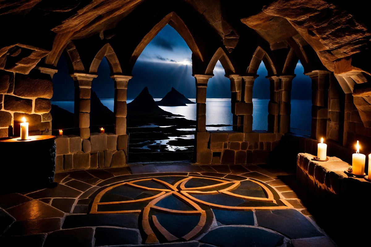 The Sea at Night shown in a black frame