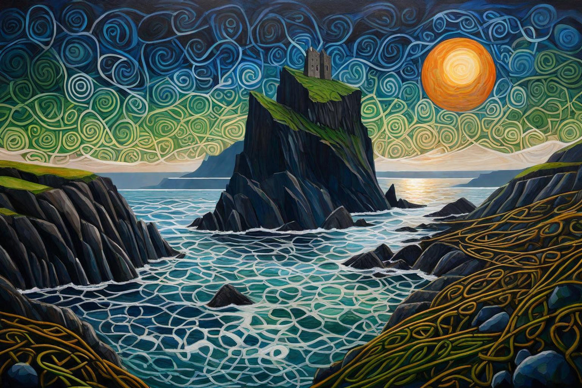 The Sea Stack shown in a black frame
