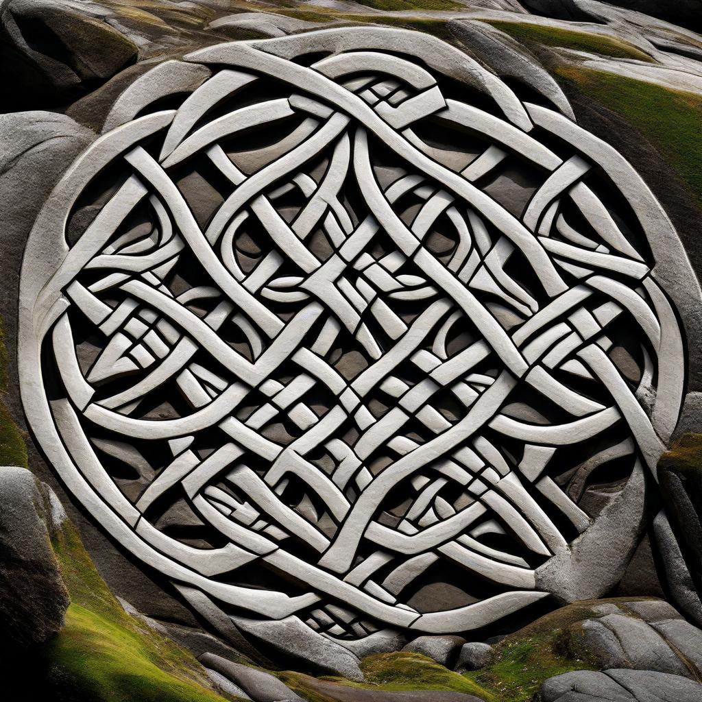 The Silver Weave shown at A4 scale in a room