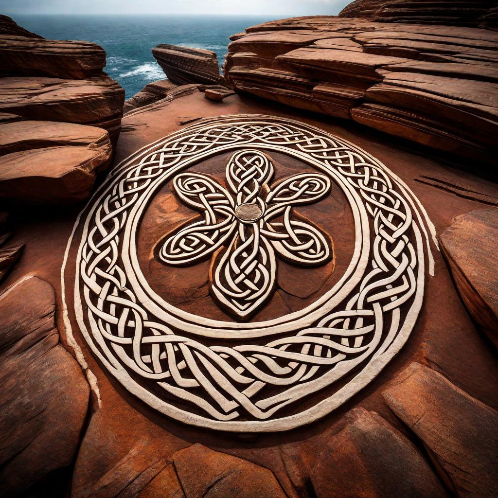 The Stone Clover shown in a black frame